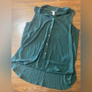 H&M Green Sheer Tank